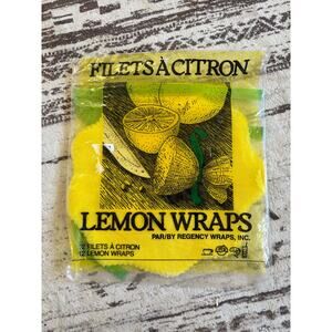 Vintage Regency Lemon Wraps Reusable Food Wrap Set (12 Count)